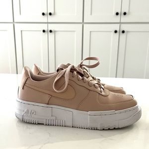 Nike Women’s AF1 Pixel Air Force 1 Beige White  CK6649-200 Size 8